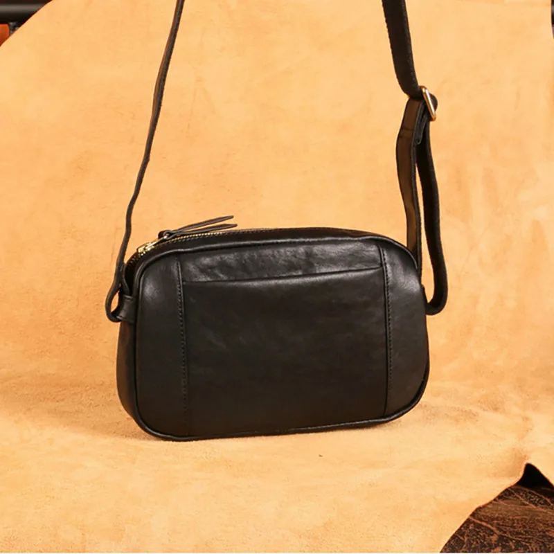 AETOO мужская кожаная сумка через плечо модная трендовая Повседневная мини-сумка |