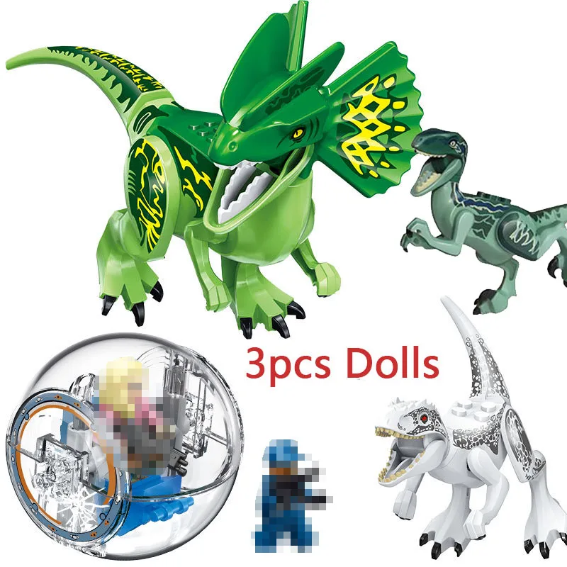 Модель динозавров: Парк Юрского периода строительные блоки динозавр зона