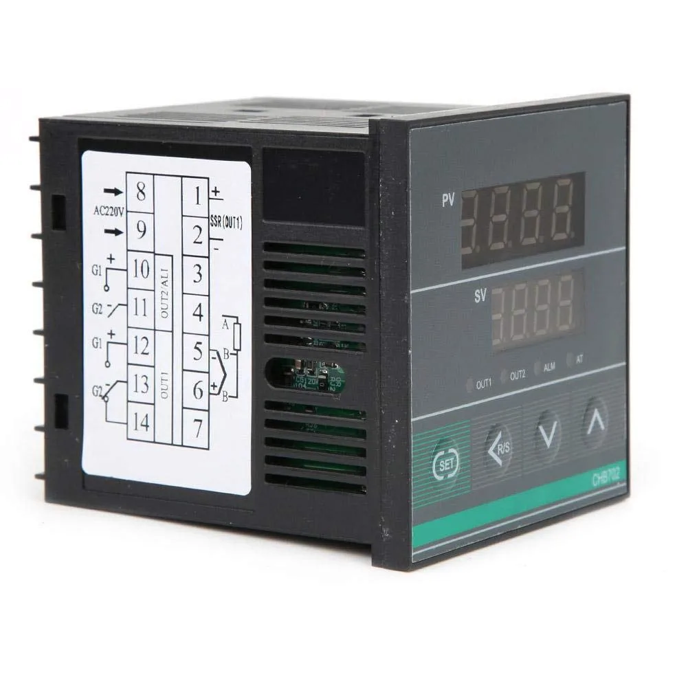 

Интеллектуальный цифровой дисплей, контроль температуры ler CHB702 AC180-240V 0-400 ℃, быстрая самонастройка и точный контроль температуры