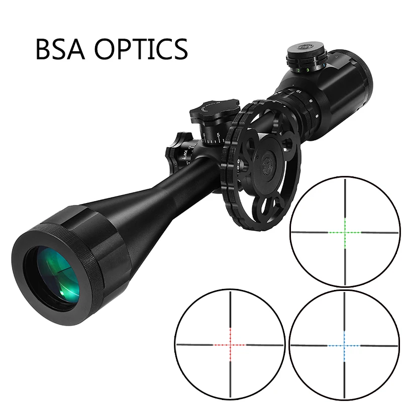 BSA OPTICS STS 6 24X44 RGB тактический прицел с подсветкой оптика Прицельная винтовка