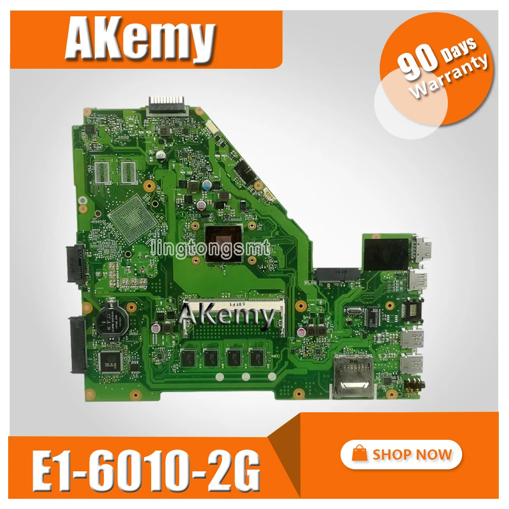 X550WA laotop материнская плата с 2G Оперативная память/E1-6010 4 coers для ASUS X550E X550WE X550EP F552E X552E X552EP X552W X550WA mainbaord