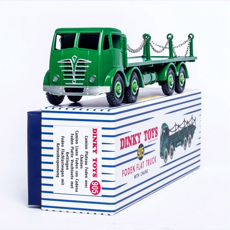 1/43 Dinky Supertoys 905 Foden Плоская тележка с цепочками игрушка в штучной упаковке литая