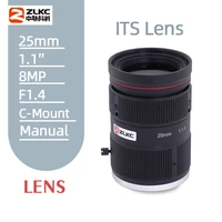 hd 8 0megapixel cctv lens 25mm f1 4 aperture 1 format its lenses c mount manual iris ir correction for surveillance camera lens