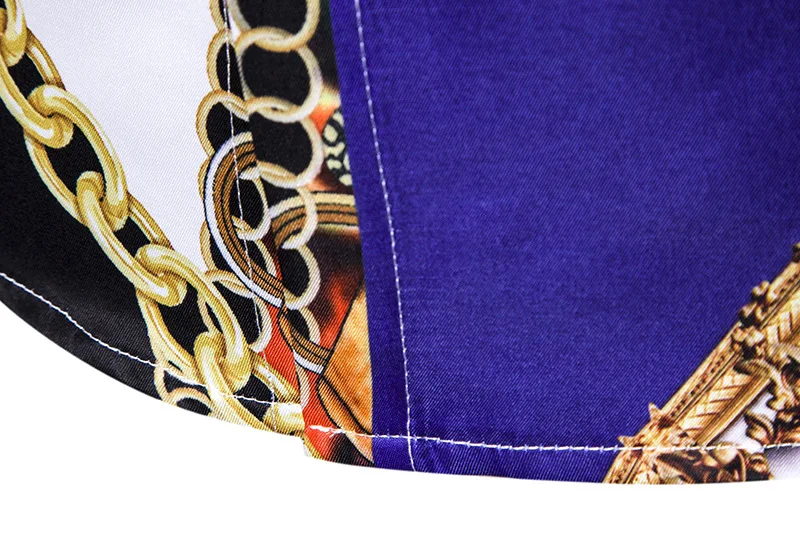 Винтажная роскошная мужская классическая рубашка в стиле барокко на пуговицах