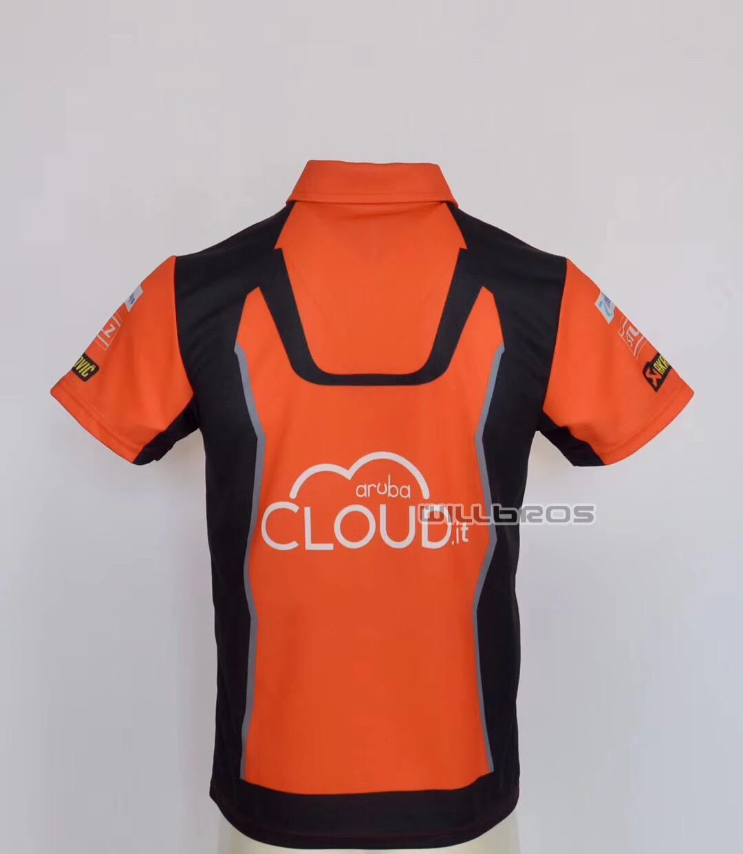 

Motorbike Locomotive Quick Dry Riding Polo Shirt Motocross MTB Bike Riding Summer Orange Black Short Sleeve