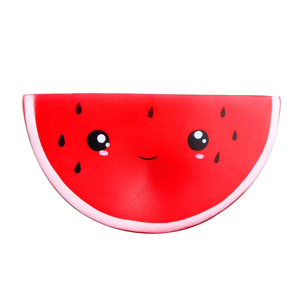 

Squishy Cute Smiley Watermelon Cream Squeeze Toy Slow Rising Decompression Toys Stress Reliever Simulation Food Toy Funny Gift