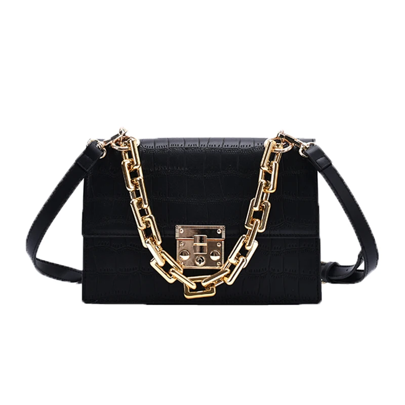 

Retro Bag Female New Fashion All-match Chain Shoulder Messenger Handbag Simple Texture Small Square Bags