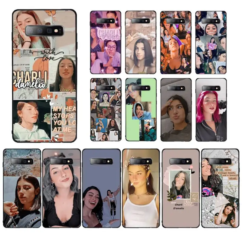

Yinuoda Charli Damelio Phone Case for Samsung S10 21 20 9 8 plus lite S20 UlTRA 7edge