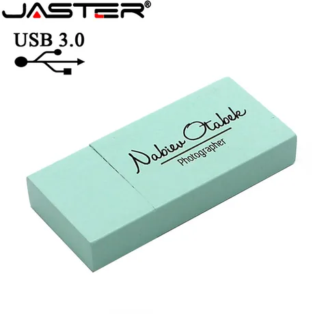 JASTER USB 3.0 (10 шт. бесплатный логотип) 10 цветов Деревянная USB-диска USB-флешка Память-ручка-накопитель 64 ГБ 16 ГБ 32 ГБ подарок