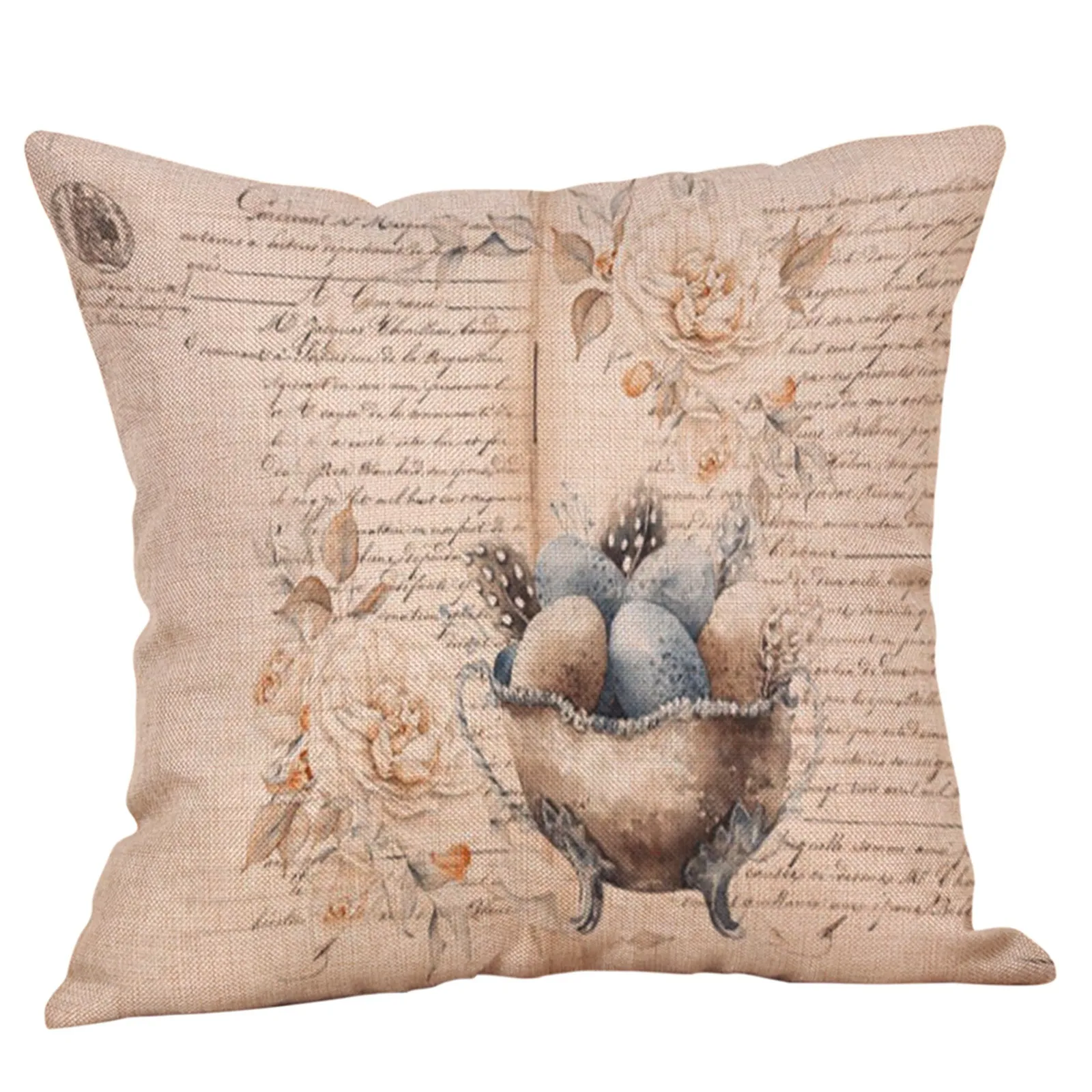 

45cm Bunny Easter Pillowcase Happy Easter Decor Diy Easter Rabbit Easter Decor For Home Eggs Easter Party Pillow Supplies 2021