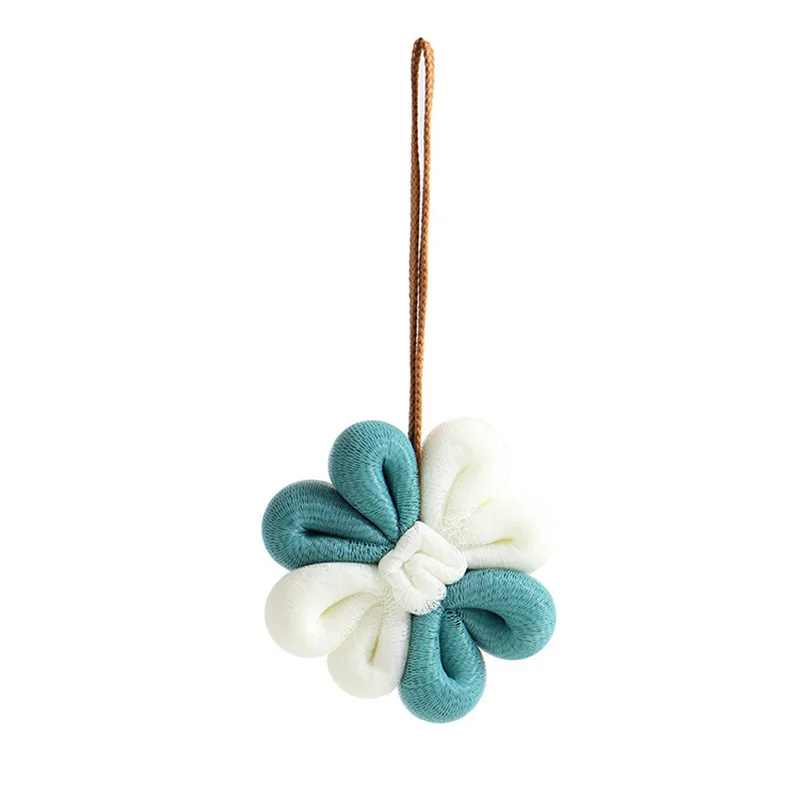 

flower shaped Bath Ball Mesh Sponge 1 PC Milk Shower Accessories Bathroom Supplies PE Bath Flower Super Soft body cleaning