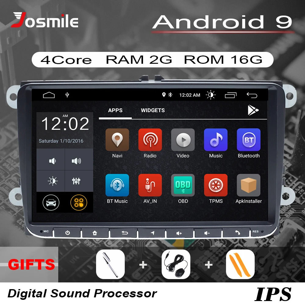 " DSP Android9 автомобильный радиоприемник gps навигация для VW Passat B6 amarok volkswagen Skoda Octavia 2 superb Jetta T5 golf 5 6 SWC камера