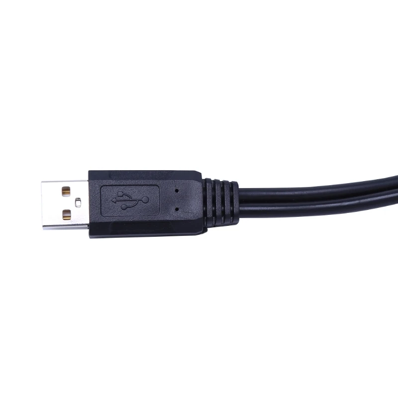 1 шт. кабельный концентратор USB 2 0 Тип A штекер на двойных разъема Y сплиттер для