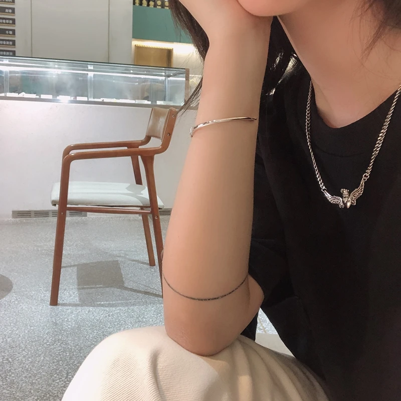 Ожерелье из серебра 100% пробы с подвеской в виде сердца короны ангела|Ожерелья| |