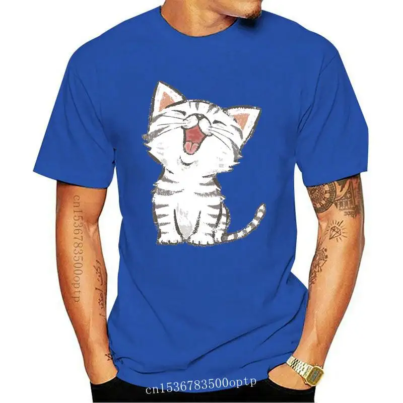 

New Fashion Women Cat Laugh Cute Funny Print Clothing Cartoon Womens Female Graphic T Shirt T-Shirt Tee Shirt Tees T-shirts