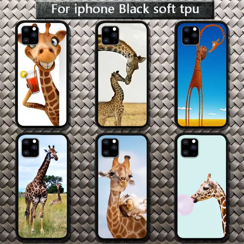 

Hot Beautiful Giraffe Animals Phone Case For iphone 5 6s 7 8 plus se x xr xs 11 12pro max mini case