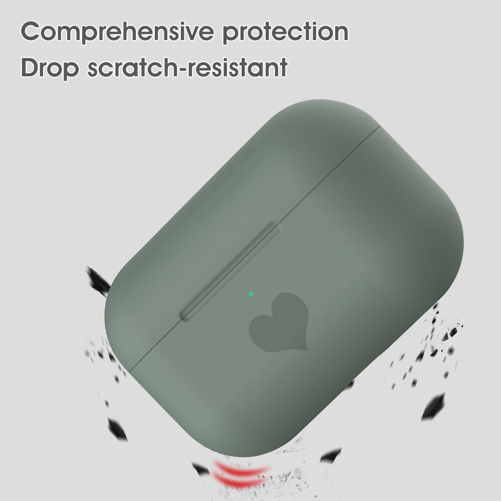 Противоударный мягкий чехол для Apple Air Pods Pro Airpods bluetooth гарнитура силиконовый