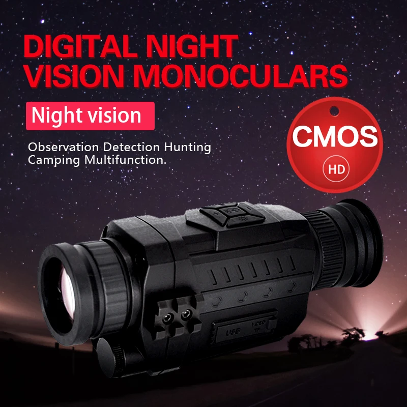 Монокуляр ночного видения NIUDADA заряжаемый охотничий видеоприцел телескоп 1280X1042