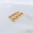 Позолоченная пряжка с семенами дыни 14 карат, аксессуары ручной работы сделай сам, подвесная Пряжка ручной работы, ожерелье, подвеска, бисер, поясная пряжка