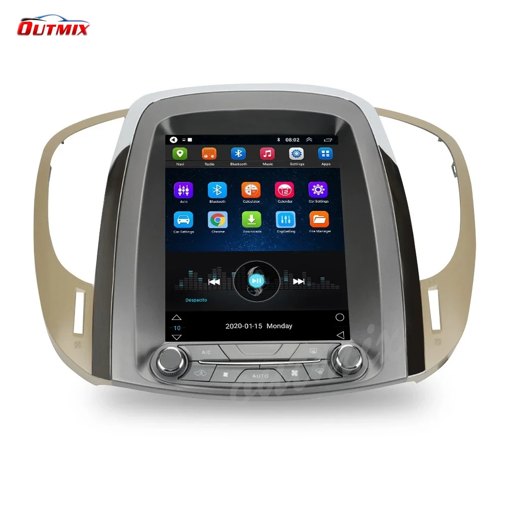 

Car Android 10 Multimedia radio bluetooth gps for buick lacrosse GM Alpheon 2009-2012 10.4 inch Vertical screen