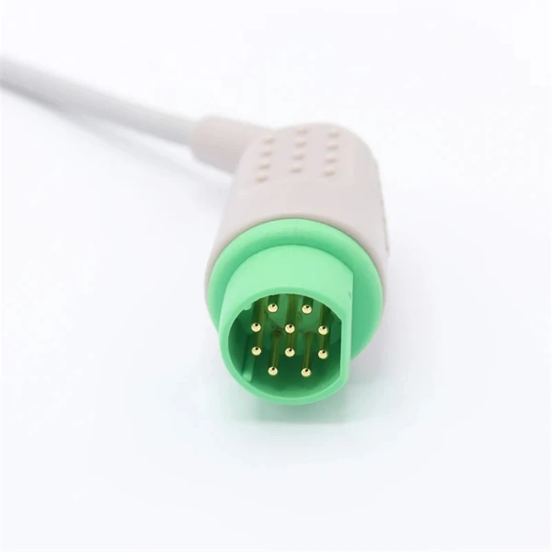 

Compatible for Siemens ECG Cable 5 Leads IEC Snap 10 Pins Connector