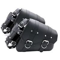 universal motorcycle side storage tool pouch saddle luggage bags saddlebags for harley sportster iron 883 xl883n leftright