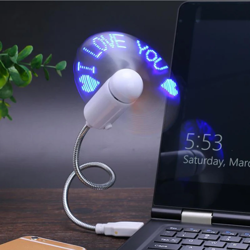 DIY программируемый вентилятор гибкий для гаджетов светильник usb цветной Радужный