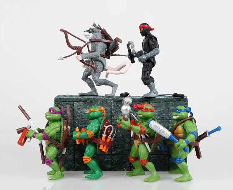 [Забавные] 6 шт./лот мутанты Черепашки Ниндзя фильм 12 см мастер Сплинтер Леонардо