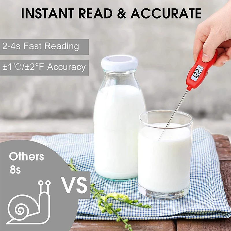 

Instant Read Digital Thermometer Food for Kitchen Oven Grill Smoker