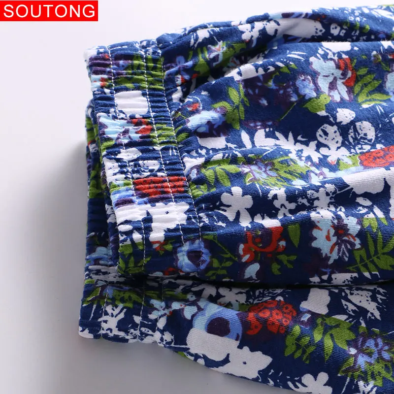 Soutong, мужские трусы, боксеры, короткие, хлопковые, с принтом, для дома, свободные, для сна, боксеры, para hombre, мужское нижнее белье, боксеры