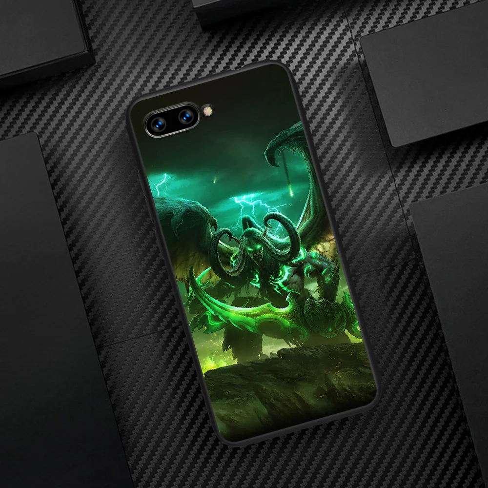 

Illidan World Of Warcraft Phone Case Cover Hull For HUAWEI Honor 6A 7A 7C 8 8A 8S 8x 9 9x 10 10i 20 Lite Pro black Etui Silicone