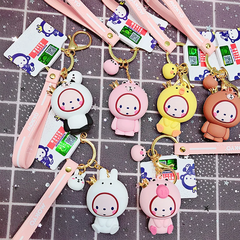 Японский мультфильм животных брелок романтическая креативная корона дизайн