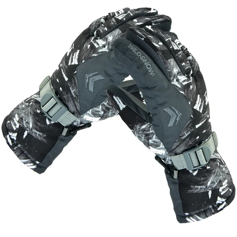 Мужские лыжные водонепроницаемые перчатки для снегоходов лыжных и зимних видов