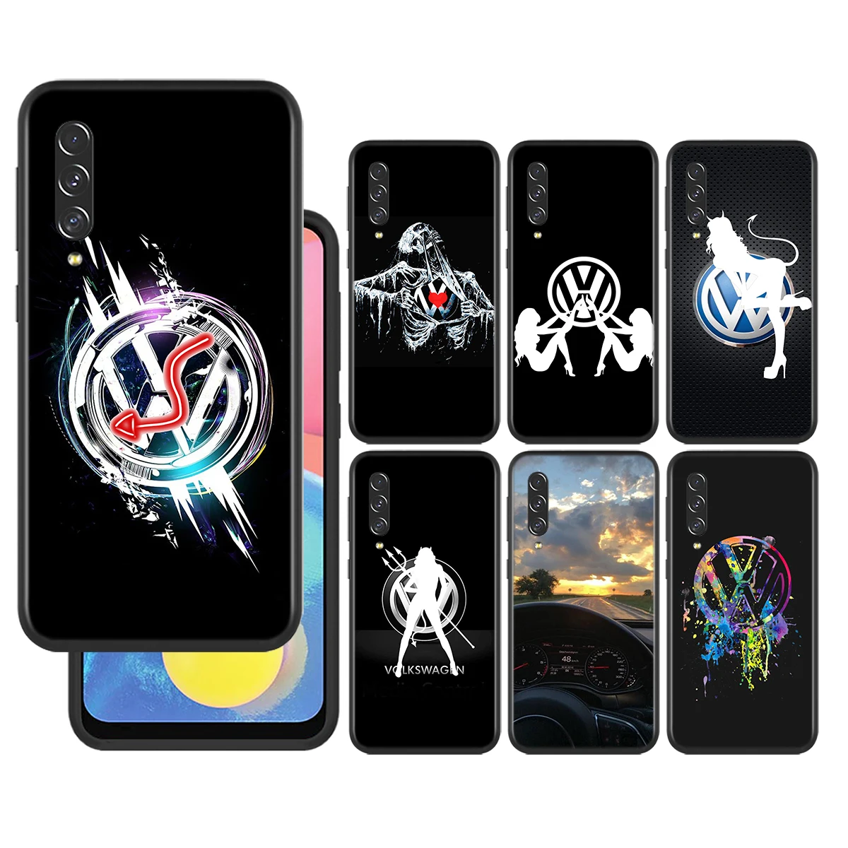 

V-Volkswagen-Car For Samsung Galaxy A90 A80 A70 A60 A50 A40 A30 A20S A20E A10 A10E A10S S8 S7 S6 Edge Phone Case