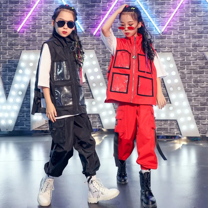 

Детская одежда в стиле хип-хоп для соревнований на сцене, бальных шоу для мальчиков и девочек, хип-хоп, в стиле джаз уличный танцевальный костюм, комплект танцевальной одежды, Лидер продаж
