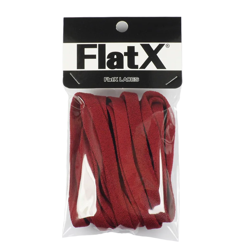 

FlatX 8mm Burgundy Shoelaces High Quality Professional Sneaker Laces Anti-Release Shoelace Lacet Branded Lace Wholesale