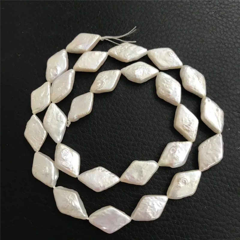 wholesale around AAA 9X11mm Natural 14&quot white baroque freshwater pearl | Украшения и аксессуары