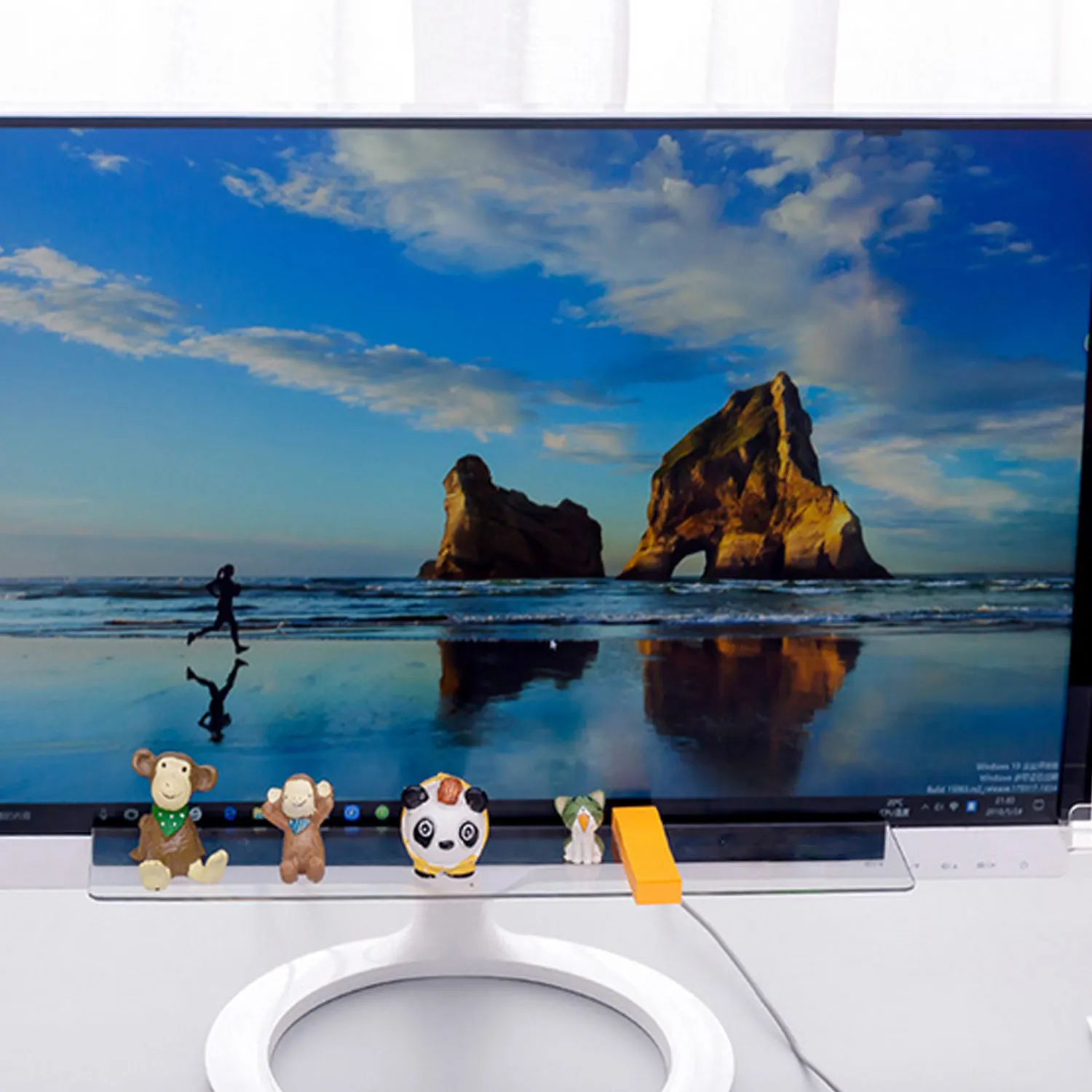 Компьютерный монитор доска для сообщений акриловая панель записей полки