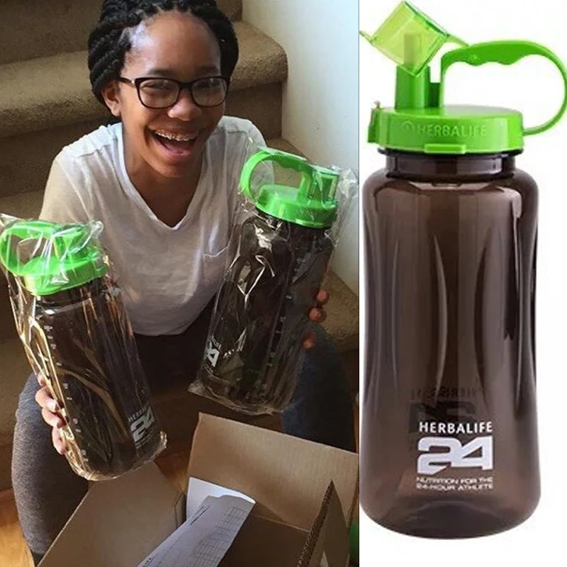 1000/2000 мл 64 унции экологически чистый пластиковый шейкер бутылка для воды