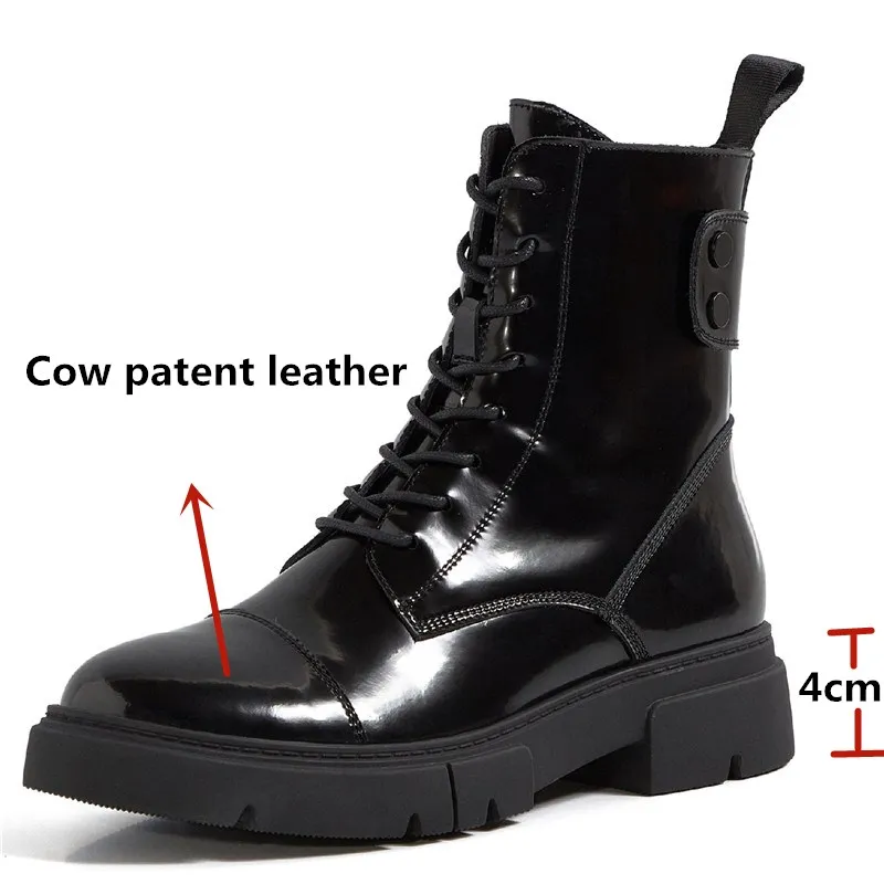 FEDONAS Genuine Leather Shoes Woman Autumn Winter Platform Ankle Boots For Women Cross Tied Working Casual Chunky Heels | Обувь
