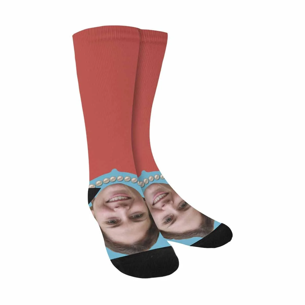 

Custom Face Necklace Sublimated Crew Socks
