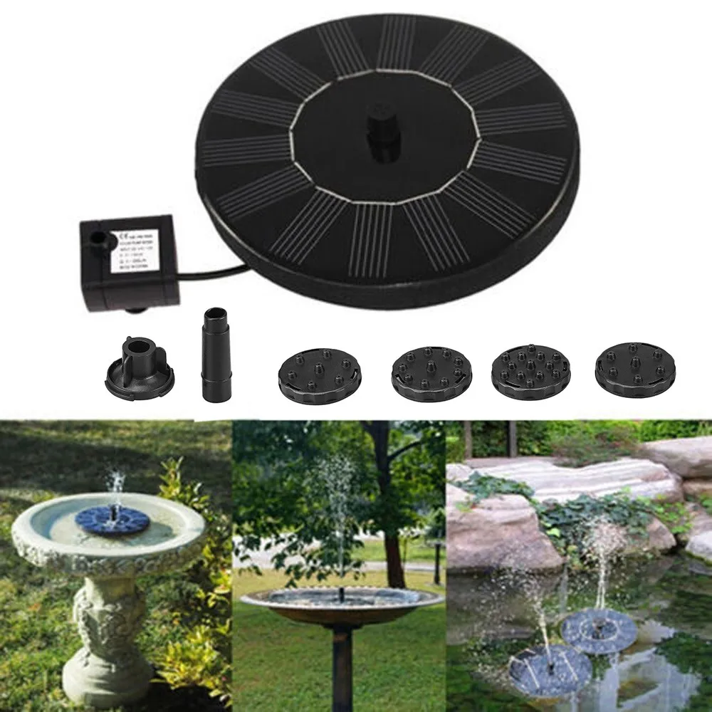 На солнечных батареях фонтан сада пруд украшения Панели солнечные плавающий