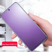 for poco f3gt anti blue matte frosted tempered glass screen protector for xiaomi poco f3 gt camera protector protective film