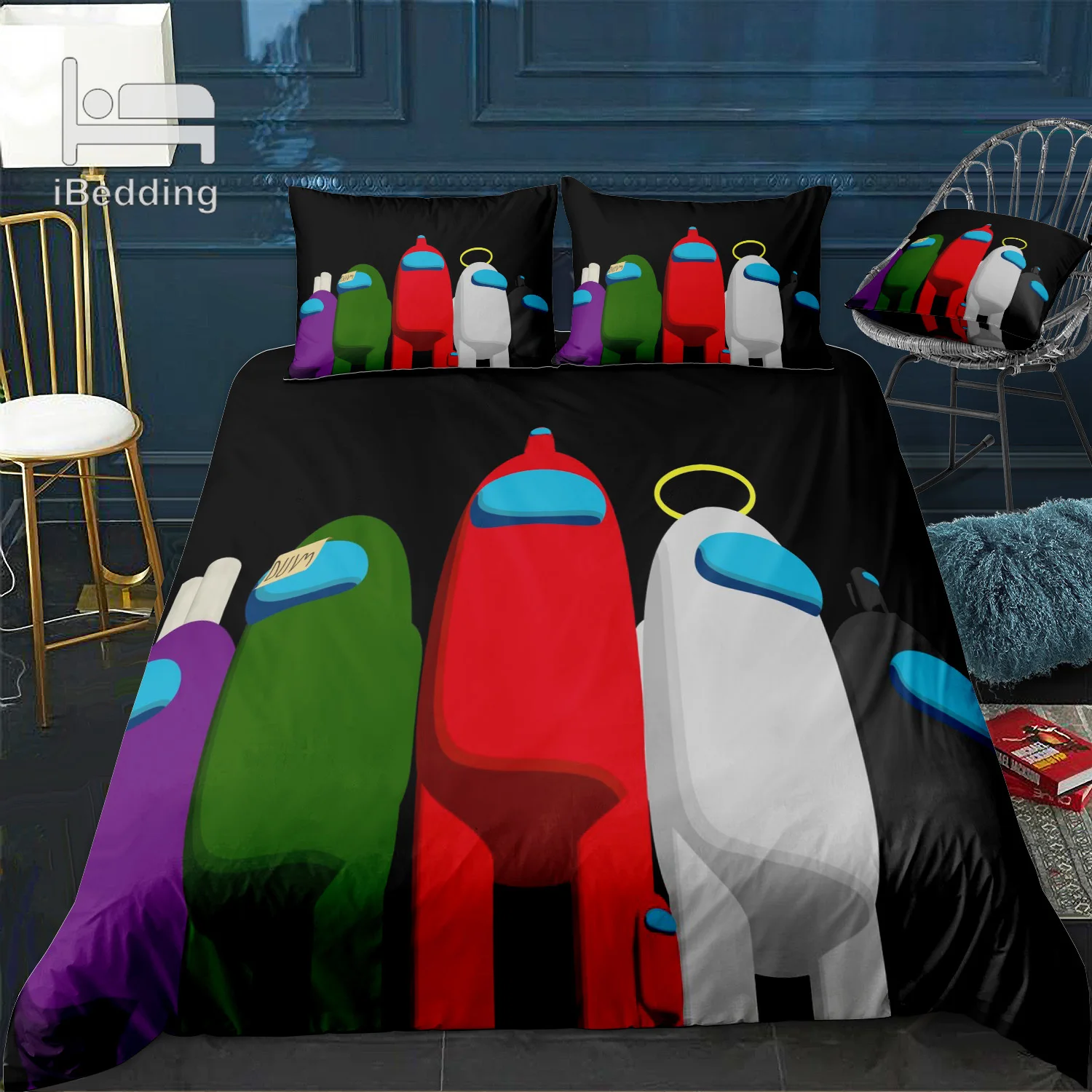 

Game Bedding Set 3d Printed Cartoon Duvet Cover with Pillowcase 2/3pcs Teenager Bedroom Decor with Size Twin Full Queen King