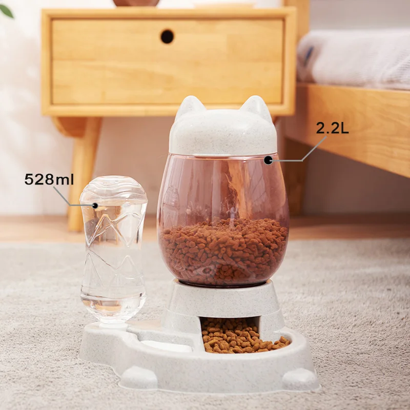 

4 Style Pet Cat Bowl Dog for Cats Feeder Bowls Kitten Automatic Drinking Fountain 1.5L Capacity Puppy Feeding Waterer Products