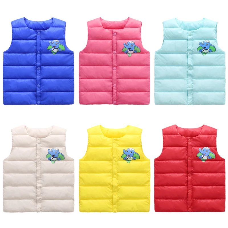 Детский жилет новинка осень зима 2020 детский пуховой хлопковый для мальчиков и