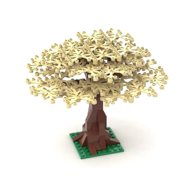 Растения листья деревья MOC строительные блоки детские игрушки детский подарок