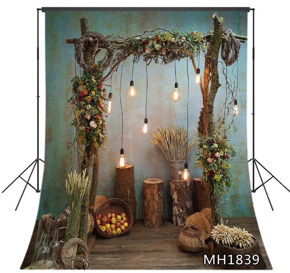 Ретро фотосессия винтажный деревенский деревянный пол пень фотография фоны