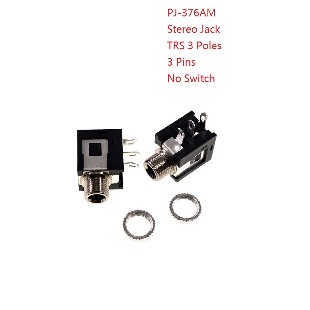 10 шт. 3 5 мм аудио разъем Монтажный винт печатной платы металлические гайки моно
