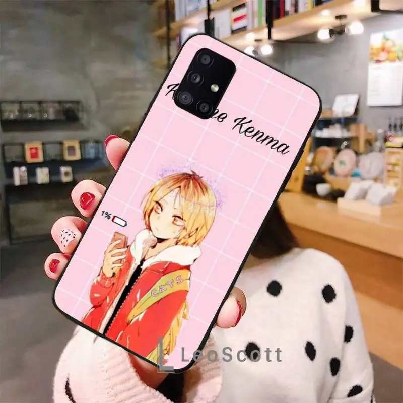 

Kenma Kozume of Haikyuu Anime Phone Case For Samsung A40 A50 A51 A71 A20E A20S S8 S9 S10 S20 Plus note 20 ultra 4G 5G
